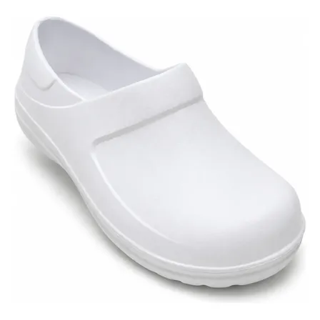 Sapato Fechado Babuche Antiderrapante Enfermagem Cozinha Branco 36/37