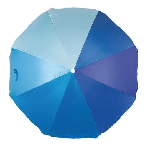 Mor Fashion cor azul listrado guarda-sol central 1.8m x 1.8m