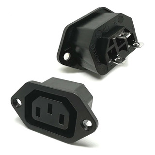 Kit 5 Plug Ac Tripolar C13 Fêmea 10a Painel Kit 5 Plug Ac Tripolar C13 Fêmea 10a Painel