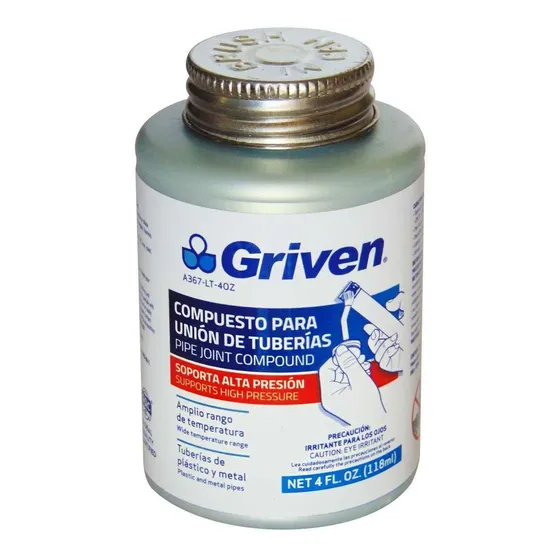 Sellador Para Rosca Teflon Liquido 118ml Griven