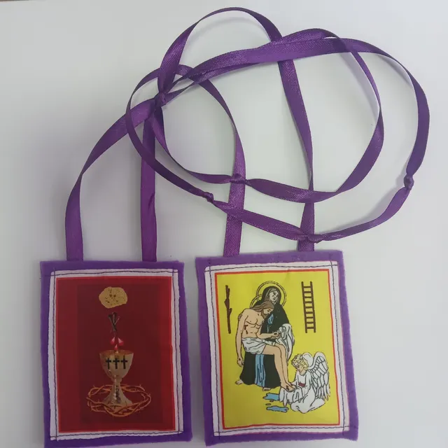Escapulario  Morado X2  Marie Julie Jahenny