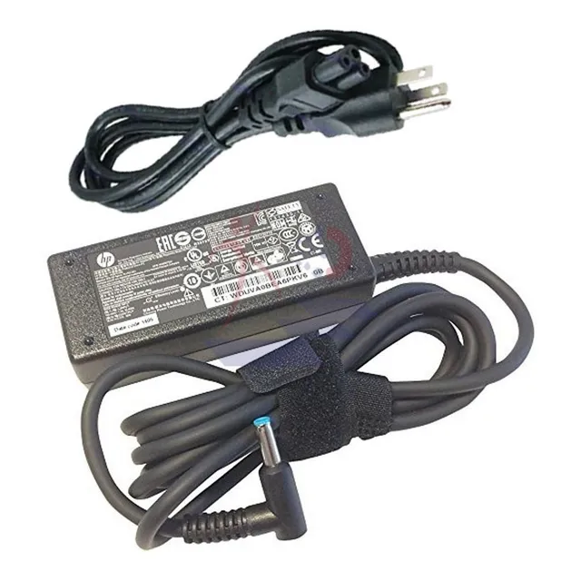 Cargador Hp + Cable Trebol Punta Azul 4.5 X 3.0