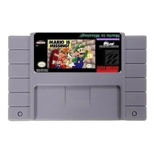 Mario echa de menos a Luigi Super Nintendo Snes +