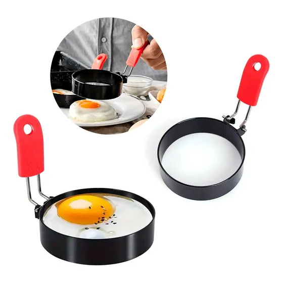 Molde Cocina Huevo Frito Set X 2 Molde Aro Para Huevos 