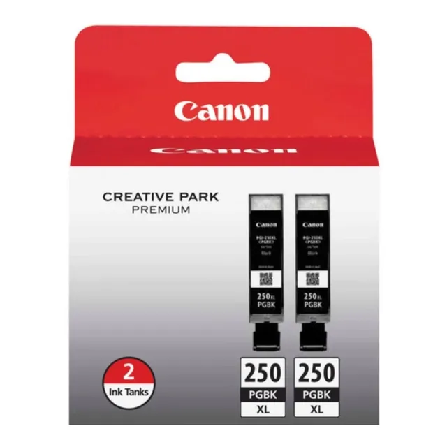 Canon Original Pgi-250xl Tinta Negra 2 Cartuchos Compatible