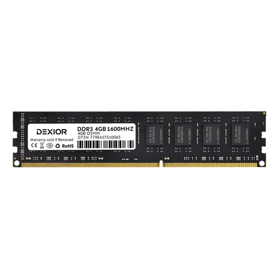 Memoria Ram Dexior Ddr3 4gb 1600mhz Dimm Pc Escritorio