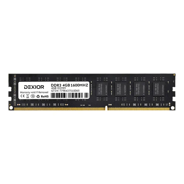 Memoria Ram Dexior Ddr3 4gb 1600mhz Dimm Pc Escritorio