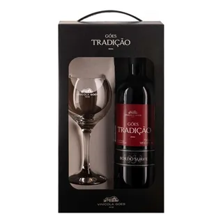 Kit Vinho Tradição Tinto Suave BordÎ 750ml + Taça De Vidro Kit Vinho Tradição Tinto Suave BordÎ 750ml + Taça De Vidro