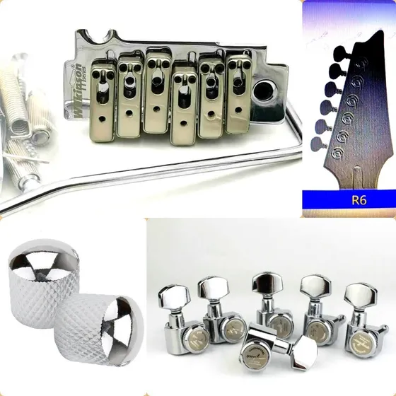 Kit Wilkinson Ponte Tarraxas C/ Knob Trava R6 Strato Fender 