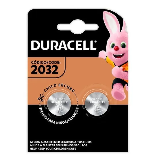 Duracell Pila Cr 2032 Bateria Tipo Moneda Cr2032 (2 Piezas)