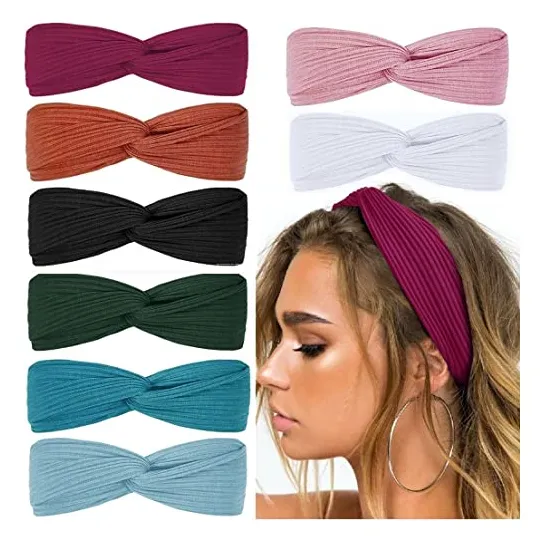 Correas Para Mujer Twist Boho Stretchy Bandas De Pelo Rj15x