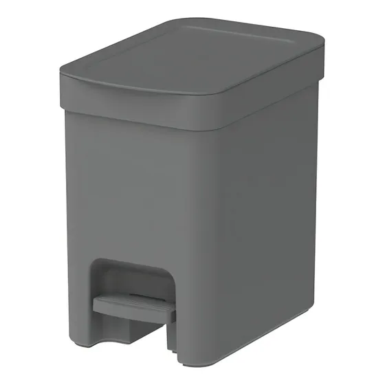 Lixeira Com Pedal 6l Cozinha Banheiro Dual Trium Compacta