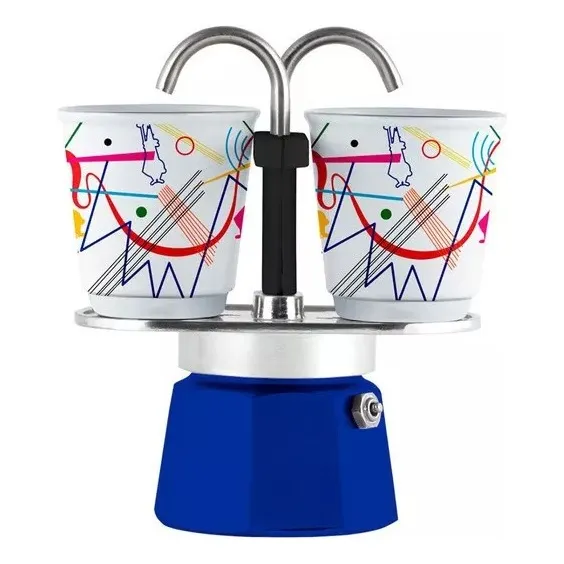 Cafetera Bialetti Tu Y Yo Mini 2tz Con Dibujo