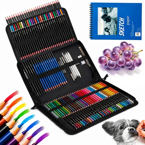 Maleta 180 Piezas Dibujo Infantil Aprendizaje Arte Escolar