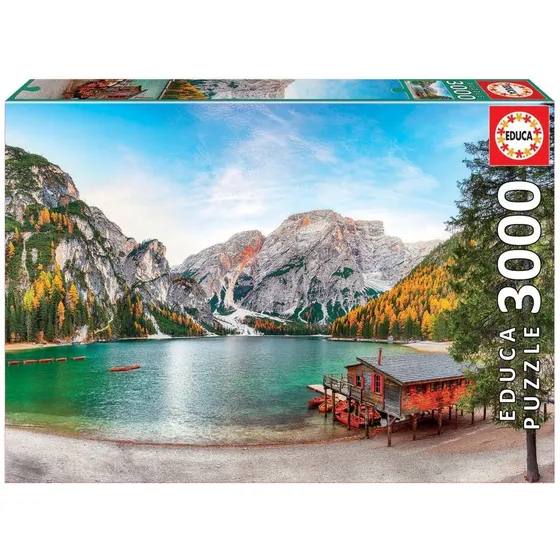 Puzzle Rompecabezas X 3000 Pzs Lago Braies En Otoño Educa