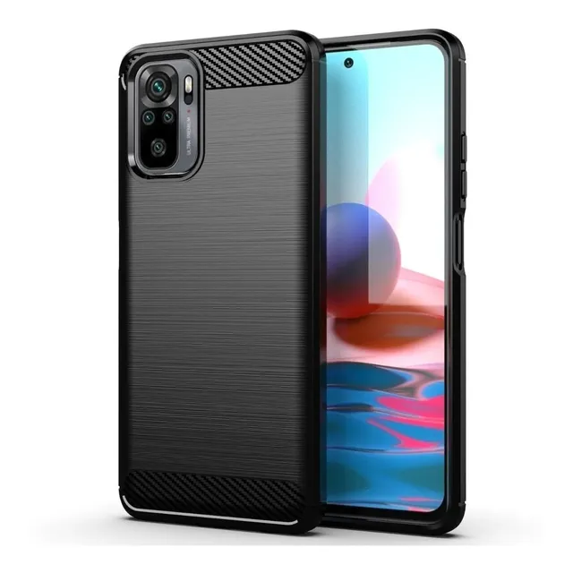 Funda Tpu Antigolpe Carbono Para Xiaomi Redmi Note 10 10s 4g