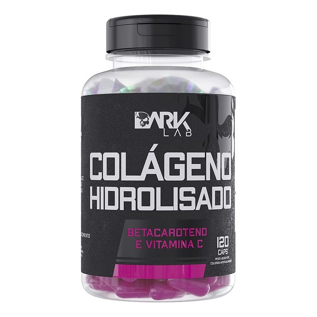 Colágeno Hidrolisado 120 Caps Dark Lab Sabor Sem Sabor Colágeno Hidrolisado 120 Caps Dark Lab Sabor Sem Sabor