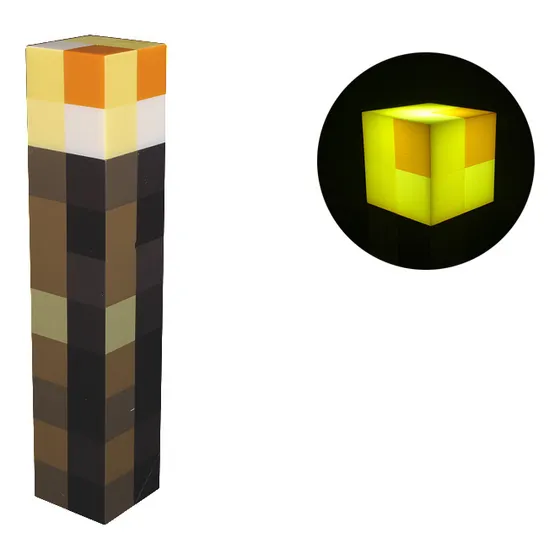 Lámpara Recargable Antorcha Minecraft Juguete Decorativo
