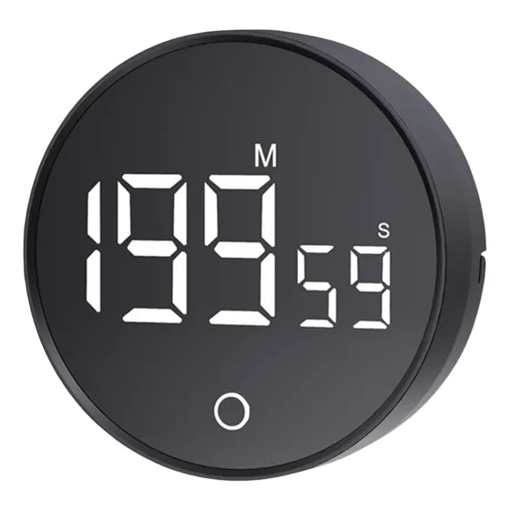 Temporizador Magnético Cronometro Alarma Digital Giratorio