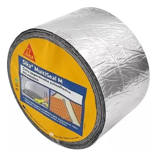 Cinta Asfaltica Autoadhesiva Sika Multiseal Aluminium 10 Mts