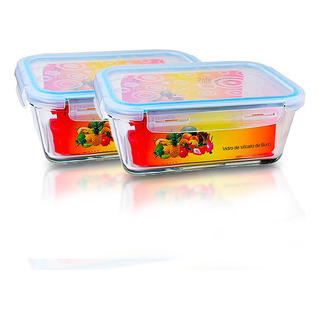 2 Potes Vidro Hermético Marmita 1500ml C/ 4 Travas 2 Potes Vidro Hermético Marmita 1500ml C/ 4 Travas