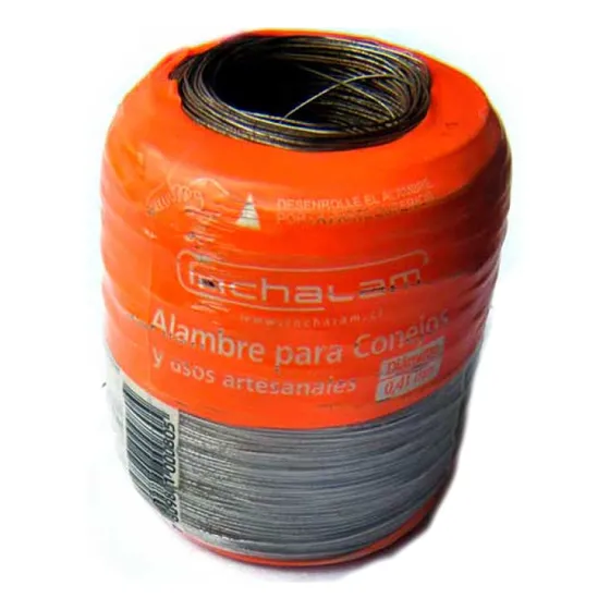 Alambre Para Conejo 0.41mm (rollo 386mt) Inchalam Color Acero