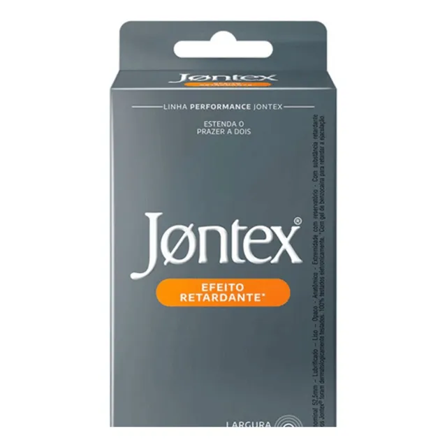 Jontex Preservativo Efeito Retardante  Com 6 Unidades