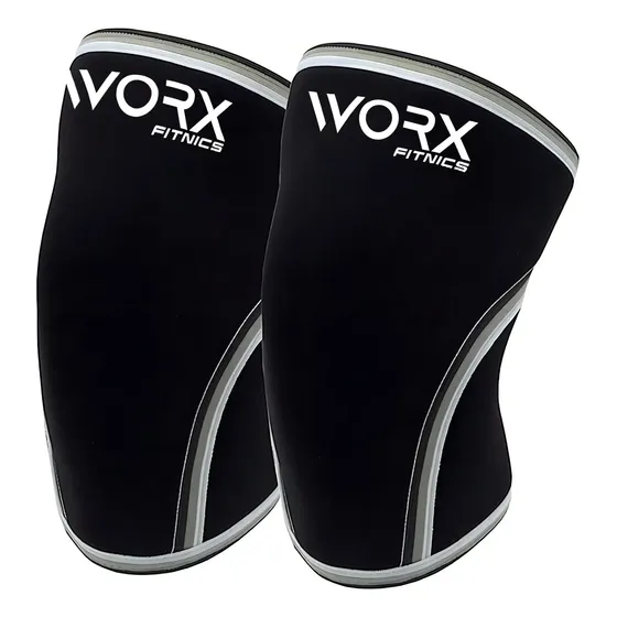 Rodillera Deportiva Worx Gym Compresion Ortopedica Neopreno Color Negro Talle L | Cuotas sin interés