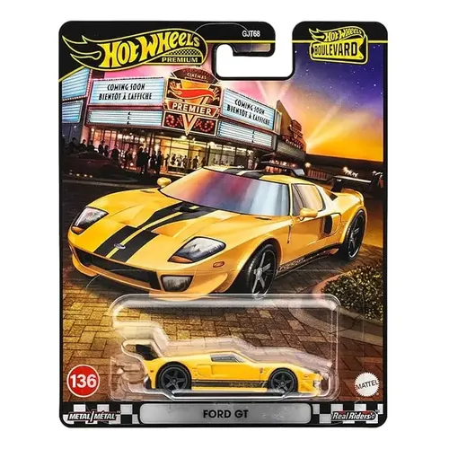 Carrinho Hot Wheels Premium Ford Gt Speed Machine Miniatura