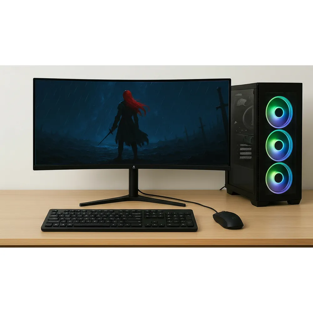 Monitor Curvo Gamer 34 Ultrawide 4k 165hz 1ms Profesional Negro