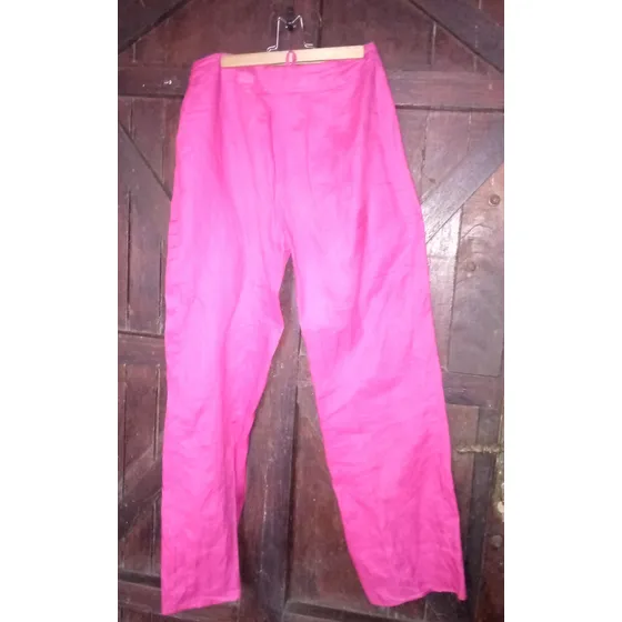 Pantalon Dama De Lino.a La Moda.lindo Color.usado.impecable