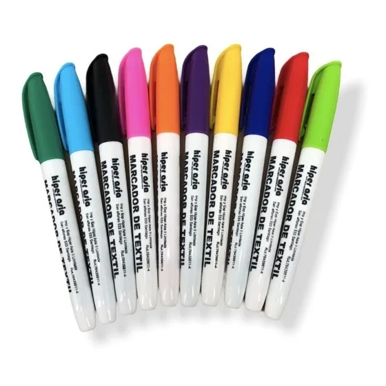 Marcador De Ropa. Lápiz Para Ropa 10 Colores Pack Textil