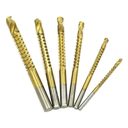 Set De Mechas Tipo Sierra Taladro Madera Aluminio Y Metal