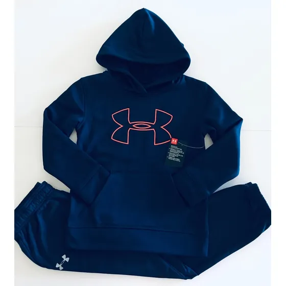 Under Armour. 2 Piezas.mono Deportivo Azul Nino.original Usa