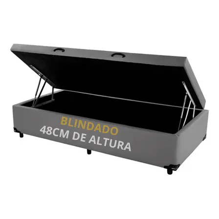 Cama Box Baú Solteiro Padrão - Super Reforçado