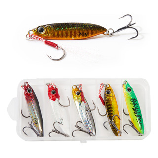 5pcs Jig 20g Señuelos Para Pescar Lance Largo Láser Mar Lago 5pcs Jig 20g Señuelos Para Pescar Lance Largo Láser Mar Lago