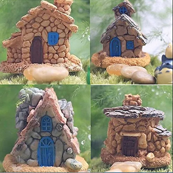 Trasfit 4 Repuesto Casa Piedra Jardin Hada Miniatura