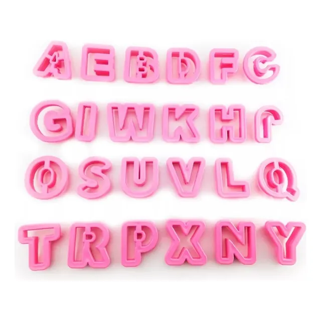 Moldes Cortadores Abecedario Letras 3 Cm Fondant Galletas