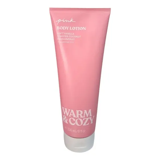 Body Lotion Pink. Warm &amp; Cozy. Victoria S Secret Fragancia Vanilla Coconut