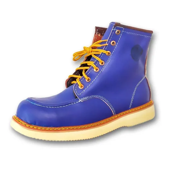Bota De Piel Ultra Ligera Estilo Moc Toe Biker