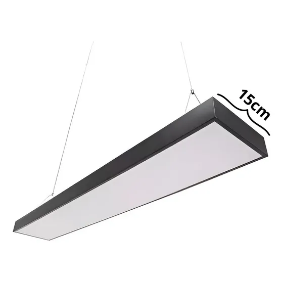 Luminaria Colgante 100w 6500k 120cm Negra 110/220v