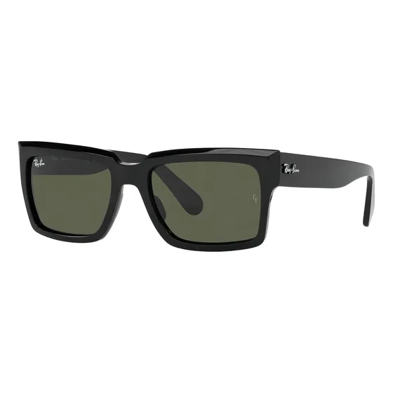 Anteojos de sol Ray-Ban Inverness talle Standard armazón polished black y lente green