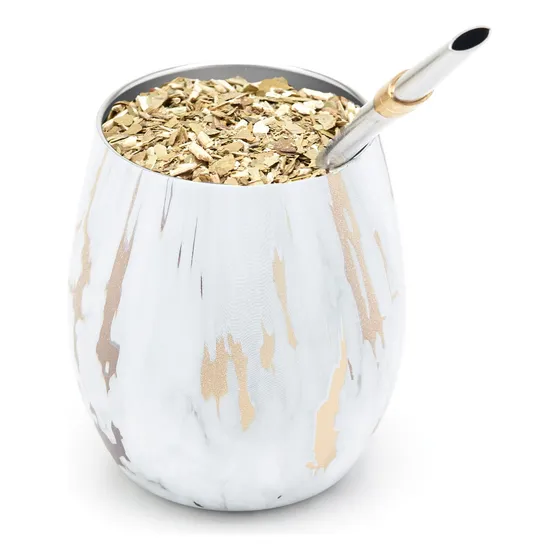 Mate Termico De Acero Inoxidable Con Bombilla - 236ml 
