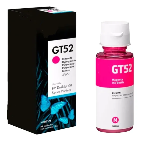 Botella De Tinta Original Hp Gt52m Magenta