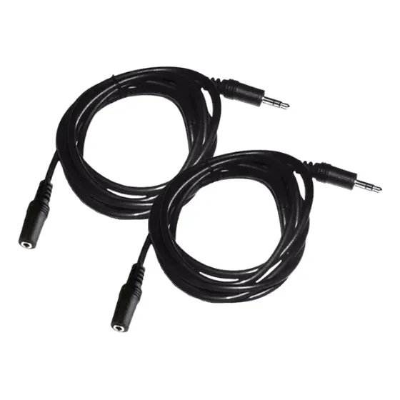 2 Cabo Extensor Extensao Fone P2 Macho X Femea