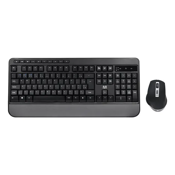 Kit Teclado E Mouse Sem Fio Cs1200 Bt+usb 3200 Multi - Tc301 Cor de teclado Preto