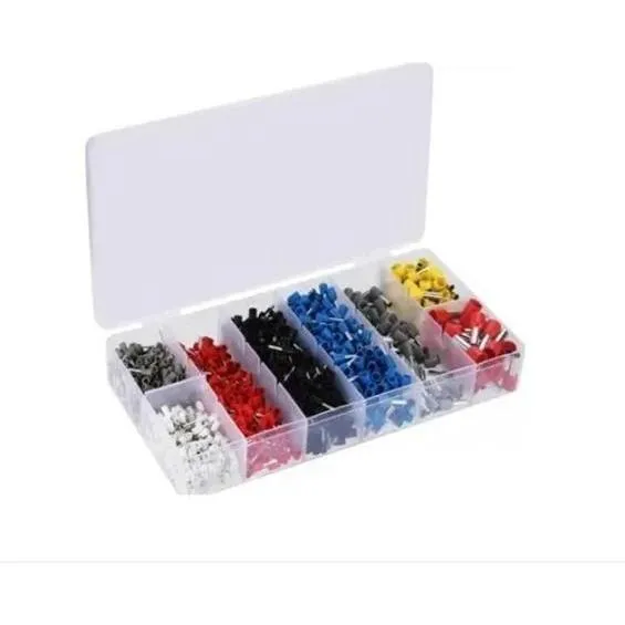 Kit de terminales eléctricos con ojales tubulares de 0,5 mm a 10 mm, 1200 unidades