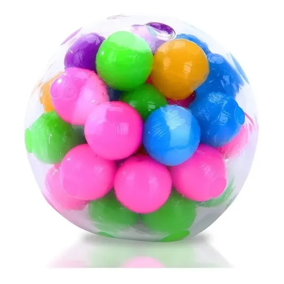 Pelota Squishy Ball Rainbow Arcoiris Juego Sensorial Ansieda