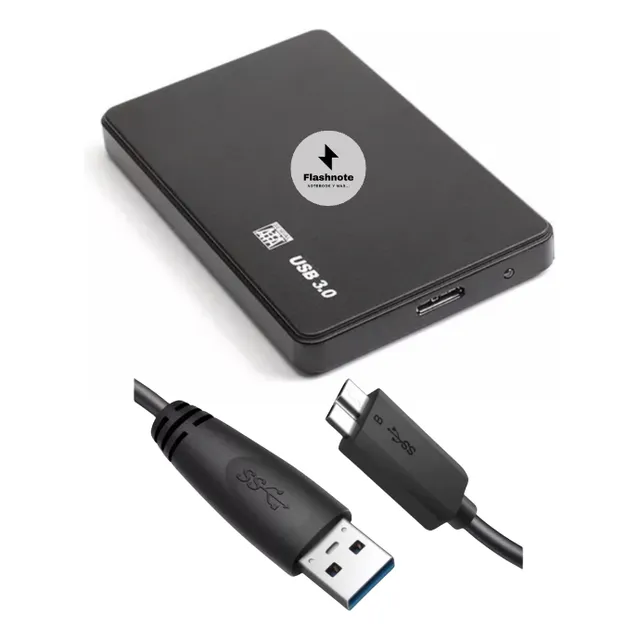 Disco Duro Externo Almacenamiento Informacion Archivos Notebook 500gb Hdd Para Ps4 Ps3 Macbook Xbox Nintendo Consolas Pc Color Negro