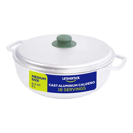 Olla Arroz Caldero Aluminio Fundido 6.3 Cuarto Galon 6 Litro
